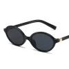 lunettes de soleil ovales mignonnes pour femmes, lunettes à petite monture, nuances classiques pour dames, design de marque de luxe, lunettes hipster sexy