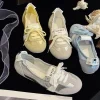 pantoufles de ballet français, nouvelles chaussures respirantes peu profondes d'un pied, simples, polyvalentes, à la mode, printemps automne 2024
