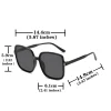 lunettes de soleil rectangulaires surdimensionnées pour femmes et hommes, carrées, classiques, vintage, uv400, nouvelle collection