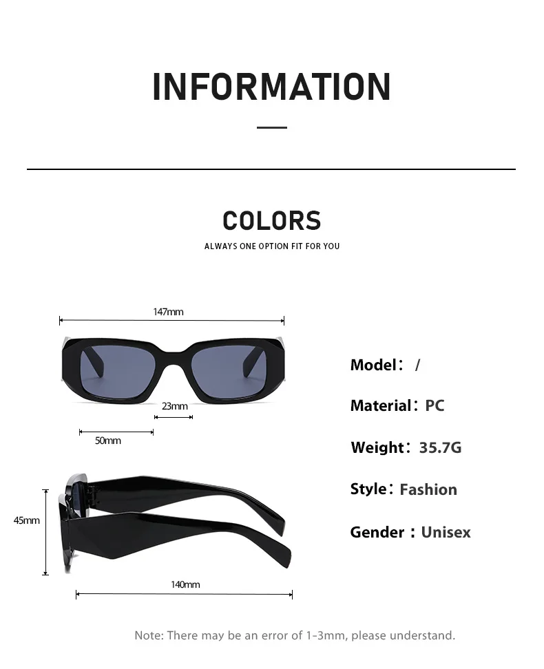 Nouvelles lunettes de soleil de luxe pour femmes et hommes, lunettes de marque célèbre de styliste, carrées, élégantes, tendance, UV400