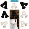 HX6F – gants élégants en dentelle pour fêtes mariage, respirants, transparents, à fleurs, pour occasions formelles,