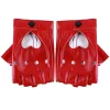 gants en cuir guantes mujer pour femmes filles rouge noir blanc gants coeur aimant pour les femmes