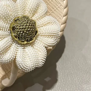 Pantoufles plates à fleurs en PVC souple, tongs antidérapantes, Style bohème, chaussures de plage, sandales pour la maison