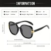 linfemand lunettes de soleil ovales surdimensionnées pour femmes, style élégant et intellectuel, cadeau de vacances préféré pour fête amusante