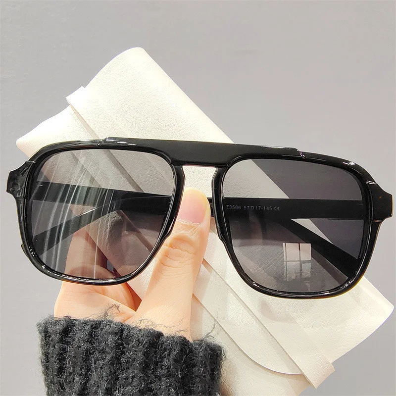Hommes lunettes de soleil à monture surdimensionnée classique grand cadre lunettes de Sport 2025 Vintage marque Design nuances UV400 lunettes lunettes à la mode