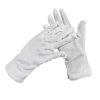 paire de gants en coton blanc, robe de bande de marche, costume cosplay, gants de majordome, gants de cérémonie hautement extensibles