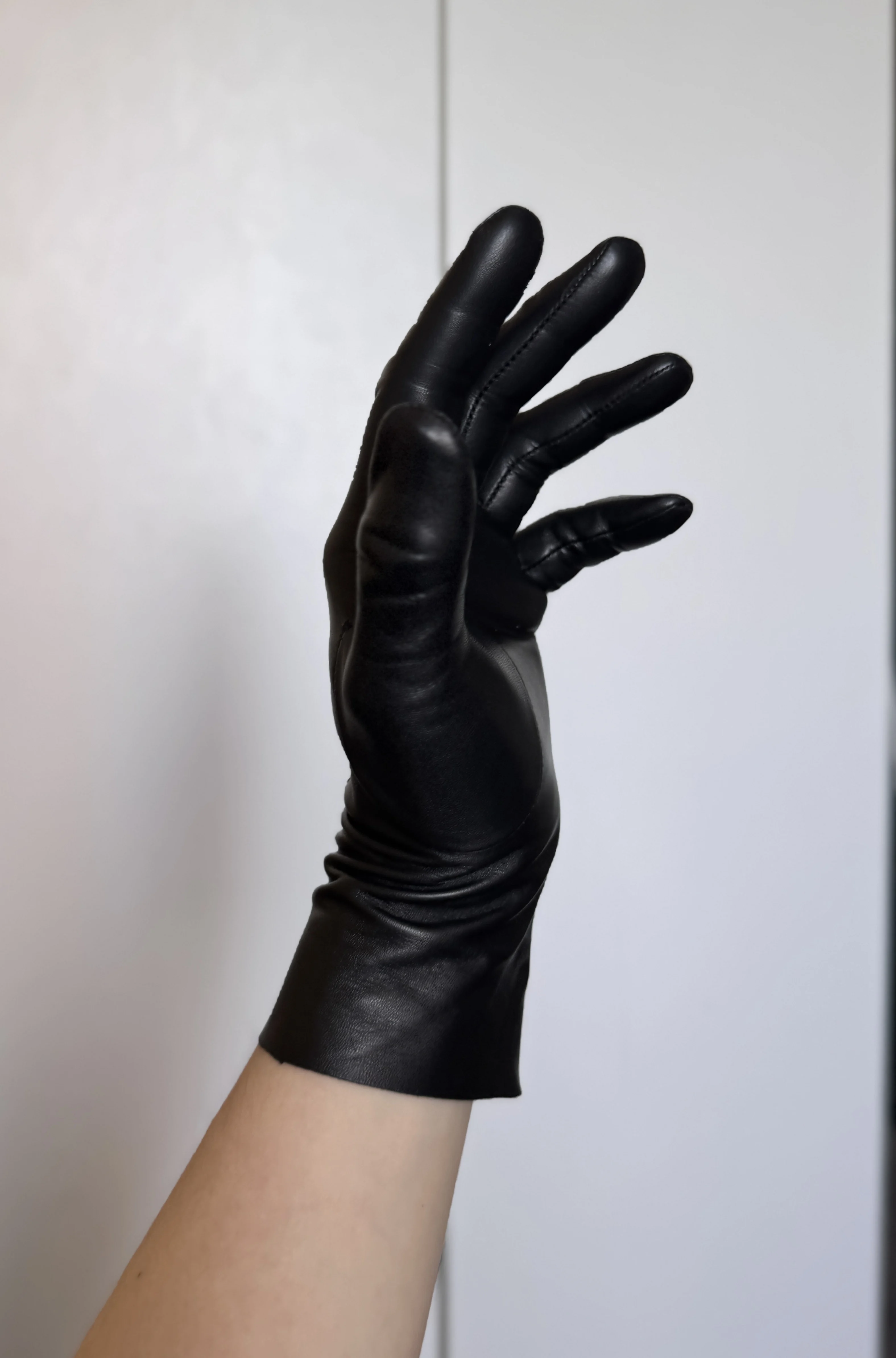 Gants longs en cuir de luxe pour hommes, 25cm, sans doublure, doux et fins, ajustés pour une mode élégante