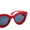 lunettes de soleil sweet chic cat eye 2025 nouveau pc uni fête vacances luxe cadeau femme Écrin rouge