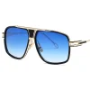 oversized square sunglasses for women men brand luxury designer sun glasses metal retro fashion trend driving eyewear uv400