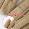 gants pour écran tactile pour femmes, fausse fourrure de lapin double couche douce pour une protection ultime par temps froid, coupe vent, résistant à l'eau
