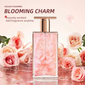 Grasse Rose – Parfum longue durée, 50Ml, Eau De Toilette, brume De Parfum pour femmes, adapté à un usage quotidien, cadeaux De Couple
