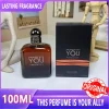 Parfum de luxe 100ML marques célèbres Cologne pour hommes parfum longue durée plus fort avec vous préfumé absolument Intense