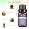 huiles essentielles de lavande naturelles pures, 10ml, pour diffuseur, humidificateur, aromathérapie, huile aromatique au jasmin et à la vanille, pour soins de la peau, savon de bricolage