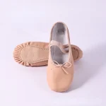 Pantoufles de Ballet pour femmes, Danseuse en cuir PU, danseurs professionnels pour filles et enfants, chaussures de danse à semelle souple pour enfants en bas âge