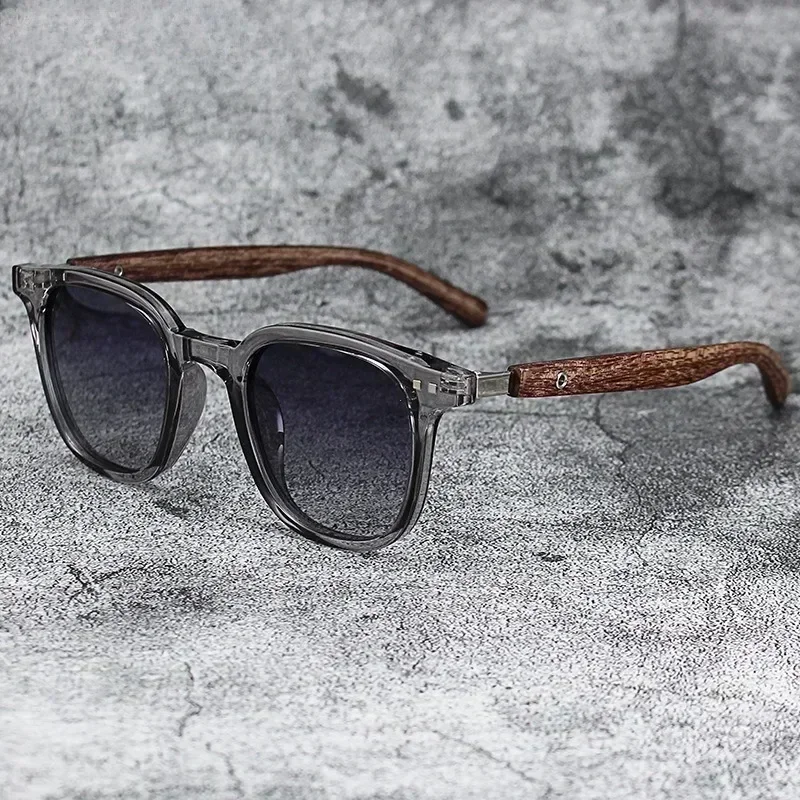 Lunettes de soleil rétro en bois pour hommes et femmes, lunettes de soleil polarisées Mars, lunettes de protection UV, cyclisme, extérieur, photographie de rue Lunettes de soleil rétro en bois pour hommes et femmes, lunettes de soleil polarisées Mars, lunettes de protection UV, cyclisme, extérieur, photographie de rue