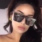 2025 Vintage surdimensionné carré lunettes De soleil grand cadre mode nuances unisexe femmes lunettes De soleil Gafas De Sol