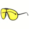 lunettes de soleil carrées surdimensionnées pour femmes et hommes, punk, mode, grand cadre, vintage, cyclisme, nuances rétro dégradées, uv400