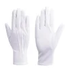 gants en coton blanc pour hommes, uniforme de smoking formel, garde d'honneur, défilé, costume de cérémonie, cosplay, pièce de monnaie, bijoux, gant de majordome