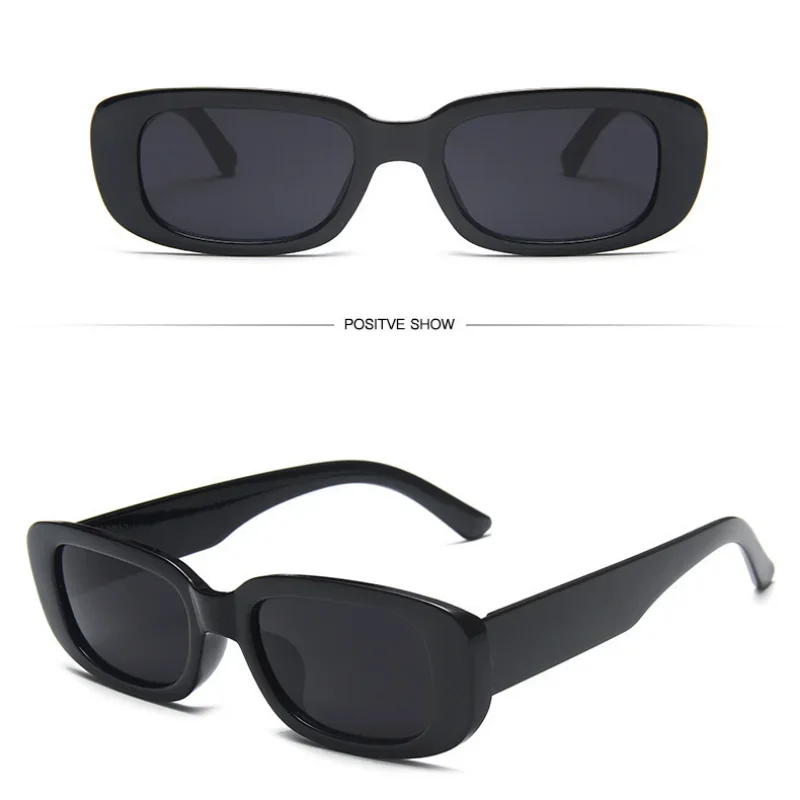 Lunettes de soleil rectangulaires vintage pour hommes et femmes, lunettes de soleil de sport miroir, nuances de conducteur, petit, design de marque de luxe, UV400, voyage