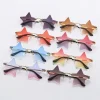 Chic étoiles Design rose nuances femmes sans monture dégradé tendances décor lunettes de soleil nouvelle marque Ins vacances plage fête UV400 lunettes Chic étoiles Design rose nuances femmes sans monture dégradé tendances décor lunettes de soleil nouvelle marque Ins vacances plage fête UV400 lunettes