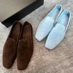 Mocassins femmes 2025 chaussures de banlieue confortables chaussures plates décontractées marche mode Schoenen Dames curseurs tête carrée plat Sho