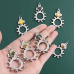 10 pièces bague chapelet en alliage catholique jésus Maria miséricorde divine croix poche chapelets anneau pour hommes femmes pendentif prière baptême