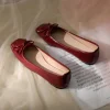 Chaussures plates pour femmes danseurs de Ballet tête ronde nœud sans lacet chaussures plates de Ballet mocassins paresseux mocassins chaussure plate décontractée pour femmes