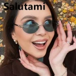 Petites lunettes de soleil rondes uniques en alliage pour femmes, nouvelle mode, monture circulaire, élégantes, tendance, Sexy, pour l&rsquo;extérieur
