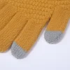 gants pour femmes en hiver, épais avec polaire pour éviter le froid, mignon cyclisme, écran tactile, gants chauds en fil tricoté