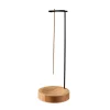 brûleur d'encens à l'envers, porte bâton d'encens rond en bois, plateau d'encens, ornement de chambre à coucher, décoration de yoga pour la maison
