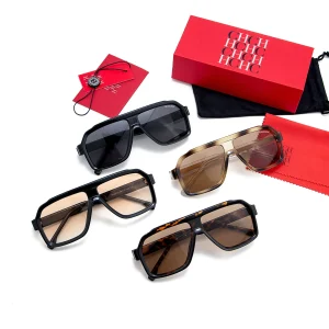 Lunettes de soleil aviateur surdimensionnées pour hommes, classiques, à grande monture, Style rétro, en métal, avec Protection UV400 pour l&rsquo;extérieur