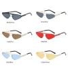 petites lunettes de soleil œil de chat pour femmes et hommes, nouvelles lunettes de soleil sexy, nuances pour dames, tendances d'été, lunettes uniques, mode punk, oculos