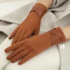 gants d'hiver pour écran tactile pour femmes, garde au chaud, mode élégante, rétro, protection de conduite de cyclisme, épais au froid