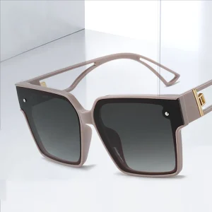 Lunettes de soleil pour femmes été Uv lunettes de soleil 2025 grand cadre nouveau à la mode visage rond Internet célébrité lunettes 715