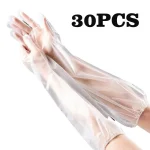 Gants de Protection de Bras de Poulet, 30 Pièces, Accessoire de Cuisine, Ménage, Livres, Imperméables, artificiel astiques, Wstring de Proximité, Longs, CPE