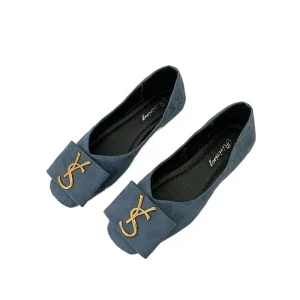 2025 femmes chaussures plates peu profondes chaussures décontractées lettres en métal mocassins Oxford sans lacet mocassins femme daim cuir chaussures chaussures plates