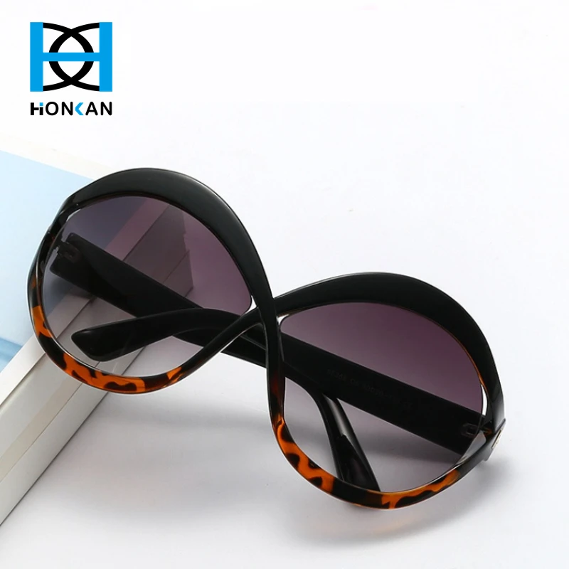 Lunettes de soleil rondes surdimensionnées pour femmes et hommes, de haute qualité, élégantes, de marque, de styliste, Punk