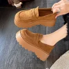 loafers shoes for women flats platform casual sport shoes dress fashion suede sneakers 2025 new designer cozy chaussure femme