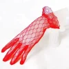 gants courts élégants en dentelle pour femmes, mitaines de conduite, longueur du poignet, filet de poisson transparent, blanc, sexy, rh, fête, dames, mariée, nouveau