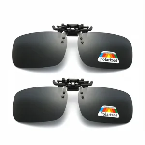 Lunettes de soleil polarisées à Clip, ensemble de 2 pièces, pour myopie, pilote, pêche, Vision nocturne, Clippon pour myopie, ombrage solaire