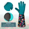 nouveaux gants de jardinage pour femmes gants de soins de cour durables, résistants aux coupures et aux perforations protection des bras longs