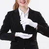 paires de gants en coton blanc pour hommes, uniforme de smoking formel, garde d'honneur, défilé, costume de cérémonie, cosplay, pièce de monnaie, bijoux, gant de majordome