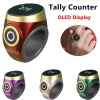 Compteur numérique intelligent Tasbih Tally pour musulmans Tasbeeh Zikr Ring 5 temps de prière rappel de vibrations étanche