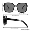 respzed lunettes de soleil carrées vintage de luxe pour femmes, lunettes classiques pour femmes, uv400, grande monture