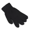 gants en laine tricotée pour hommes et femmes, gants de poignet en coton, gants d'entraînement chauds, noir, hiver, 1 paire