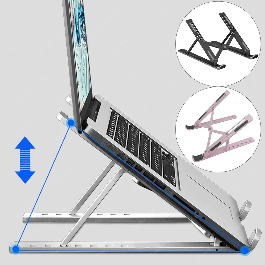 Support de moniteur d'ordinateur pliable Portable, support réglable pour ordinateur Portable, adapté aux accessoires de quai de tablette de petite taille