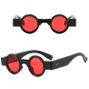 ins petites lunettes de soleil rondes pour femmes et hommes, nuances punk rétro, mode uv400, lentille océan transparente, tendance, populaire