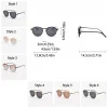 lunettes de soleil à monture ronde, design ultraléger classique, résistantes aux uv, tendance, vintage, décontractées