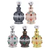 bouteille de parfum en verre de luxe 5/10/12/15/25ml, pour recharge d'huile essentielle, design arabe, distributeur d'huile aromatique premium, vente en gros