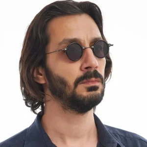 Nouvelles lunettes de soleil Steampunk classiques pour hommes et femmes rétro rondes petites lunettes à monture métallique